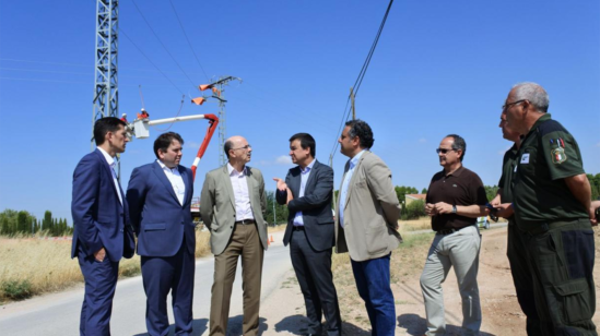 Martínez Arroyo, consejero de Medio Ambiente; y Venancio Rubio, de Iberdrola