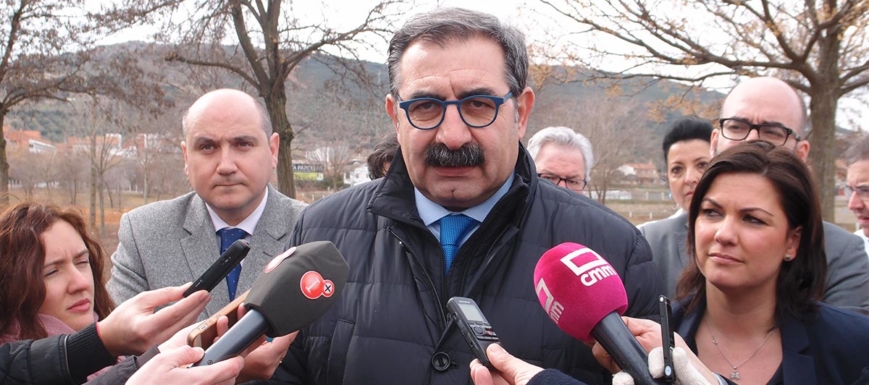 Jesús Fernández Sanz, durante su visita a Puertollano