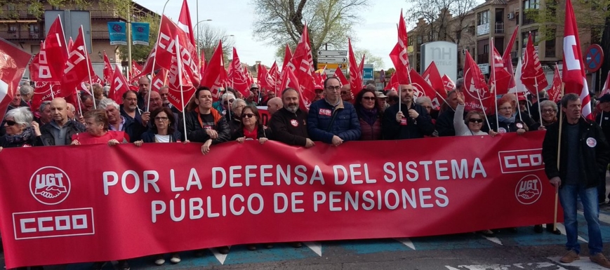 Manifestación por el futuro de las pensiones, en Toledo