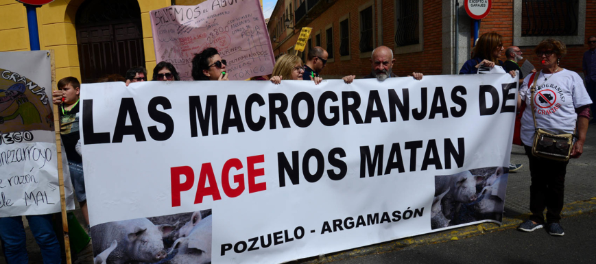 Protesta en Talavera por las macrograjas