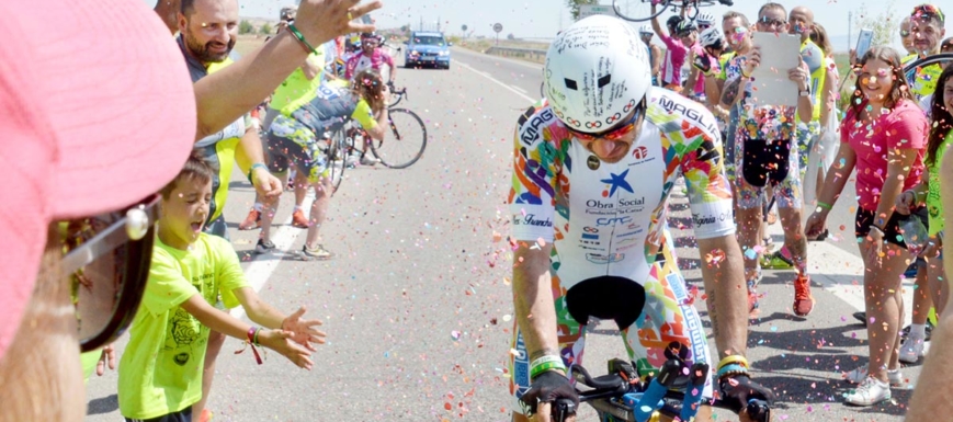Imagen del récord de España de 12 horas en bicicleta