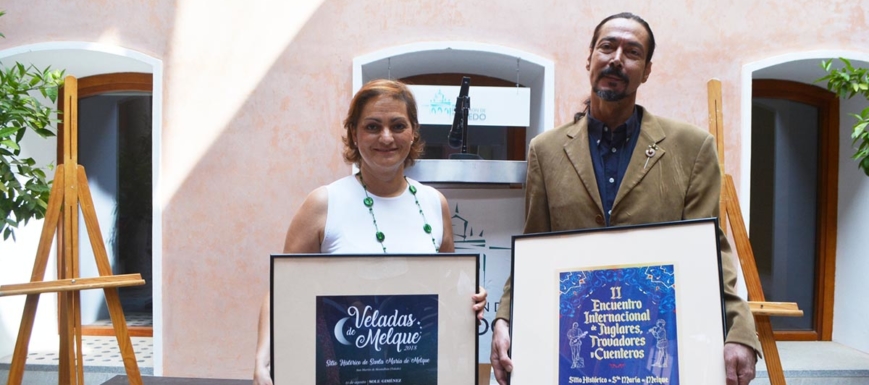 María Ángeles García y Luis María García, colaborador del Encuentro de Juglares, Trovadores y Cuenteros
