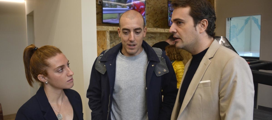 Fernando Alarza y Pablo García, en la inauguración del Centro de Alto Rendimiento de triatlón de Toledo