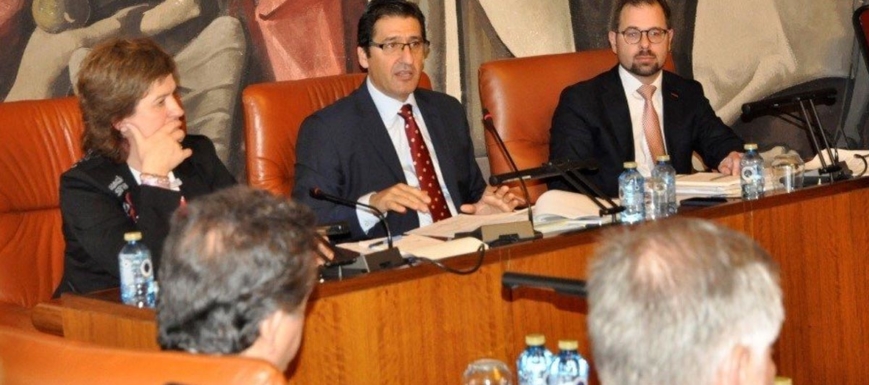José Manuel Caballero, durante el Pleno de la Diputación de Ciudad Real