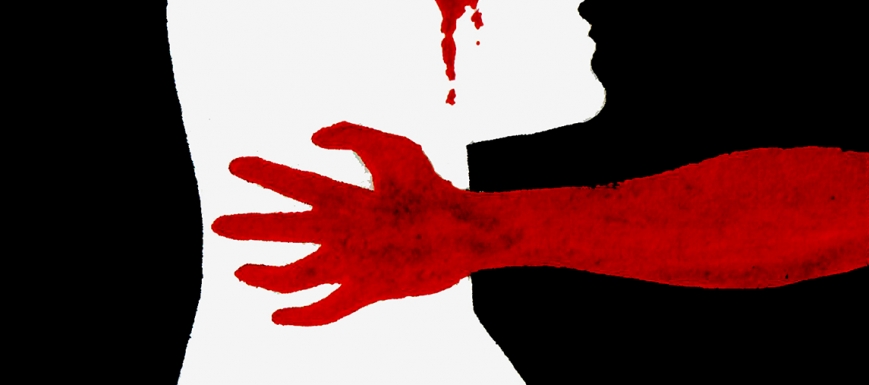 Ilustración de Alba Imedio C. sobre violencia de género