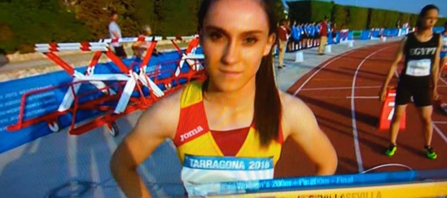Paula Sevilla, en una foto de los Juegos del Mediterráneo
