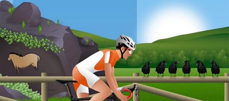 Detalle del cartel del Campeonato de España júnior y máster de ciclismo
