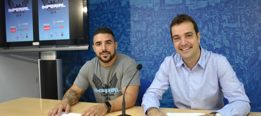 Javier García Ranchal (izquierda) y Pablo García, en la presentación de la prueba de CrossFit