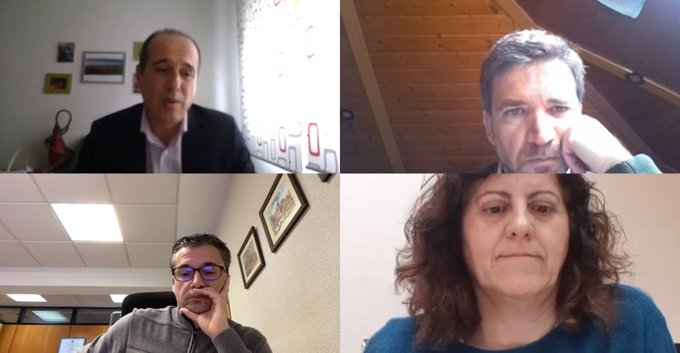 El alcalde de Guadalajara y responsables de CEOE Cepyme